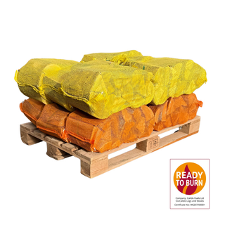 Kiln Dried Ash and Oak Logs - 12 Large Net Bags