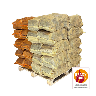 Kiln Dried Birch and Oak Logs - 40 Large Net Bags