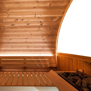 Kirami Harvia Kaski 240 Panorama Canopy Barrel Sauna