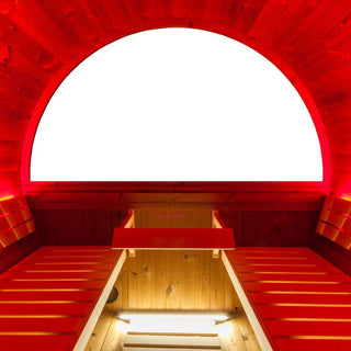 Kirami Harvia Kaski 240 Panorama Canopy Barrel Sauna