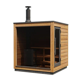 Kirami Finvision Sauna M Dawn pro 20 wood fired heater door right