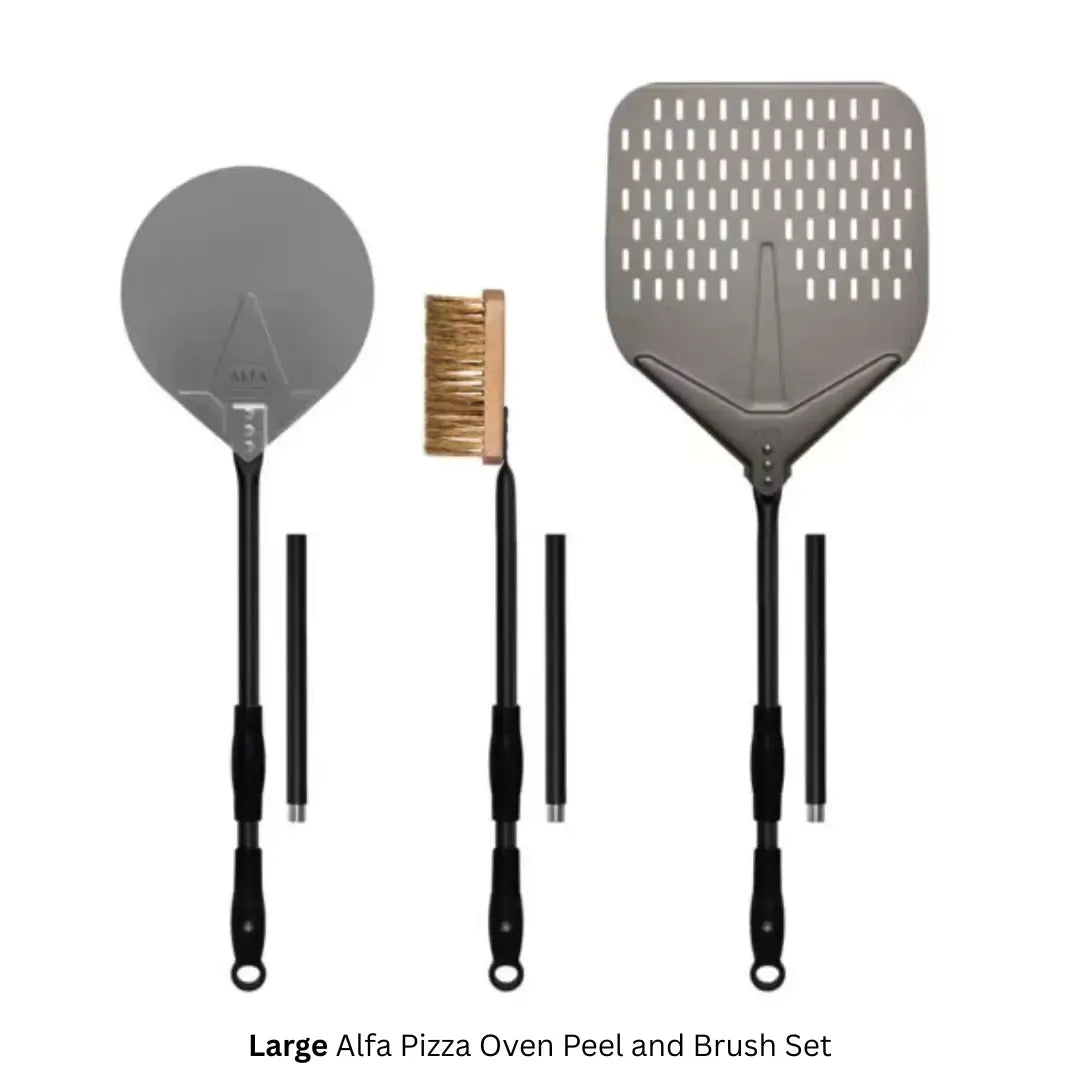 Alfa Pizza Oven Peel and Brush Set