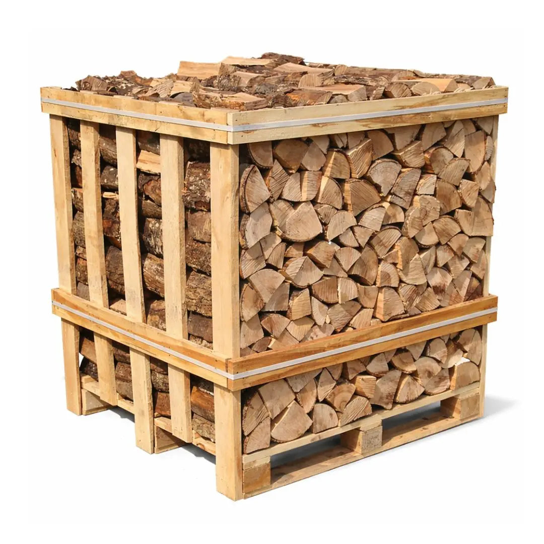 Kiln dried ash logs large crate