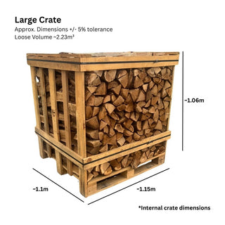 Kiln Dried Oak Firewood Crate