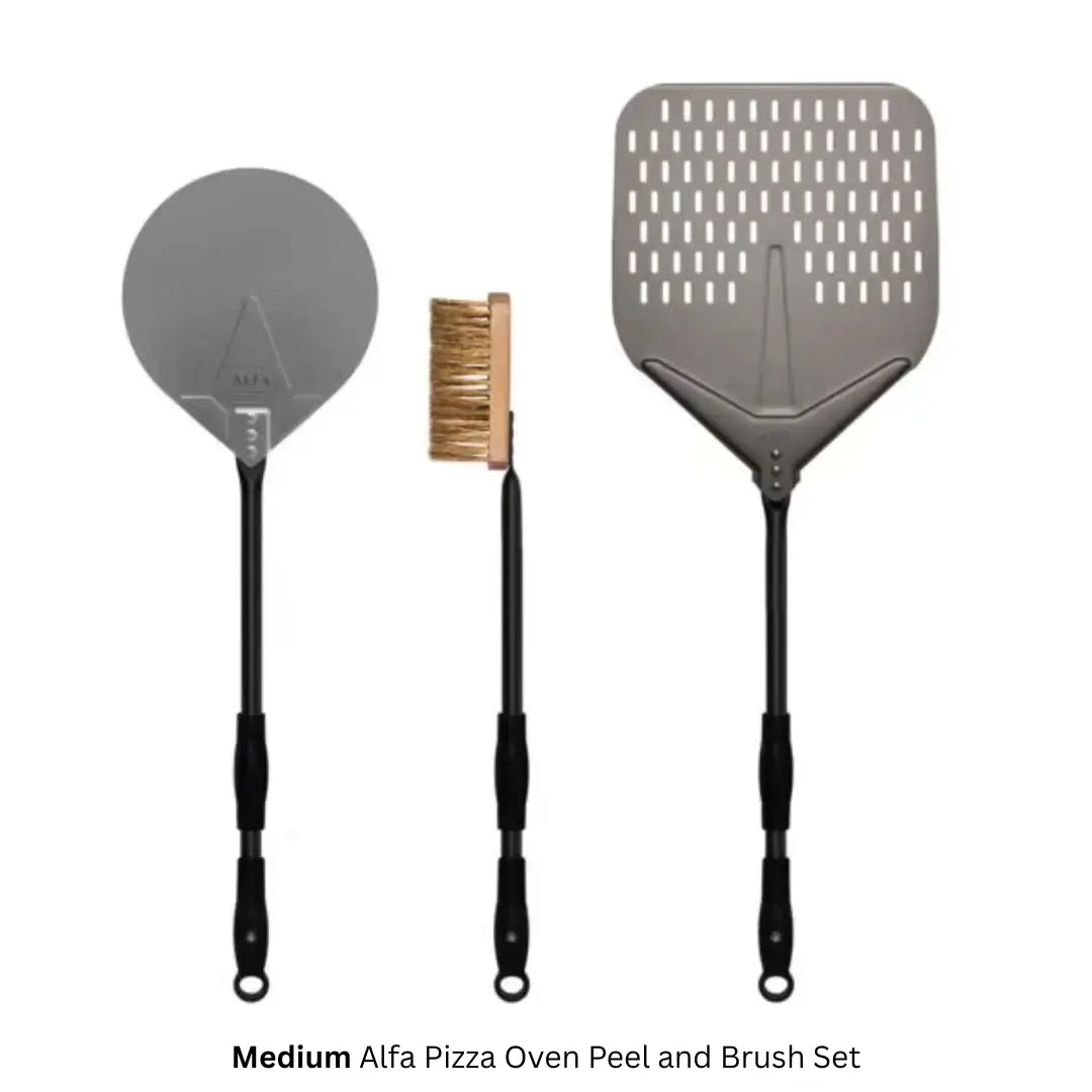Alfa Pizza Oven Peel and Brush Set