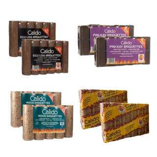 Mixed Briquettes Bundle | 8 Packs of Quality Heat Logs