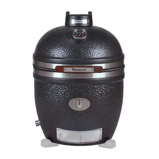 Monolith Avantgarde 55cm Black Kamado grill standalone version on a white background