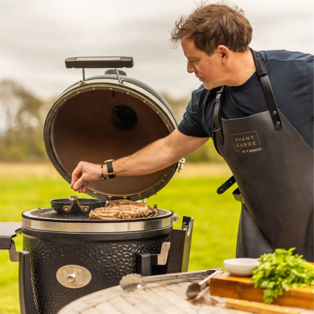 Matt Tebbutt using Monolith Avantgarde kamado grill bbq