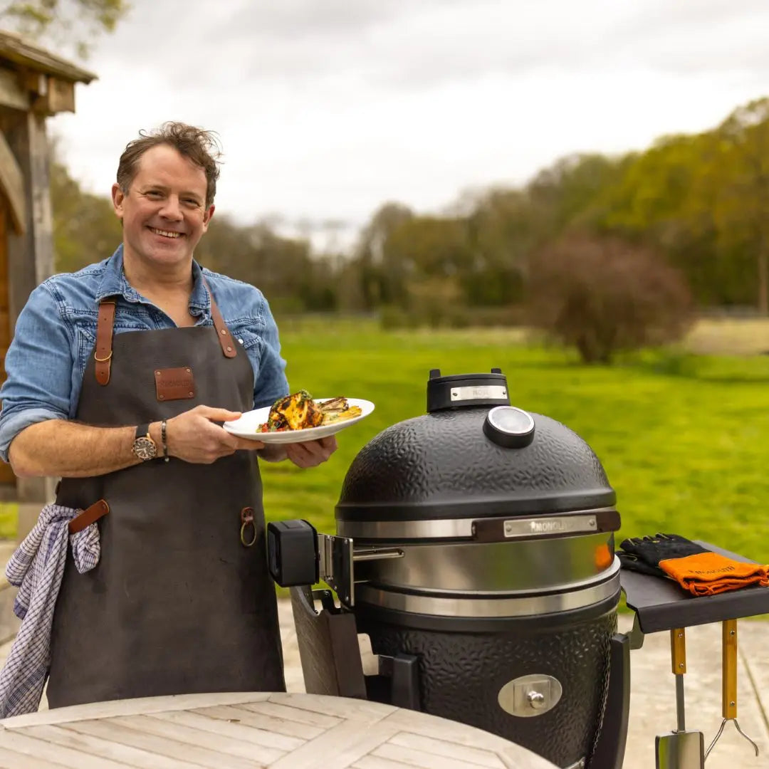 Matt Tebbutt using Monolith Avantgarde kamado grill bbq