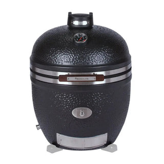 Monolith Avantgarde 66cm Black Kamado-style grill standalone version on a white background