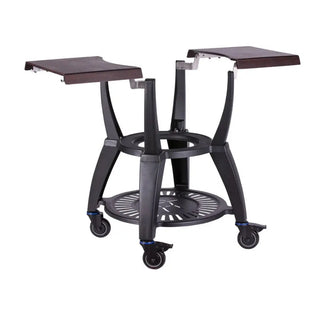Monolith Avantgarde cart with adjustable side tables on a white background