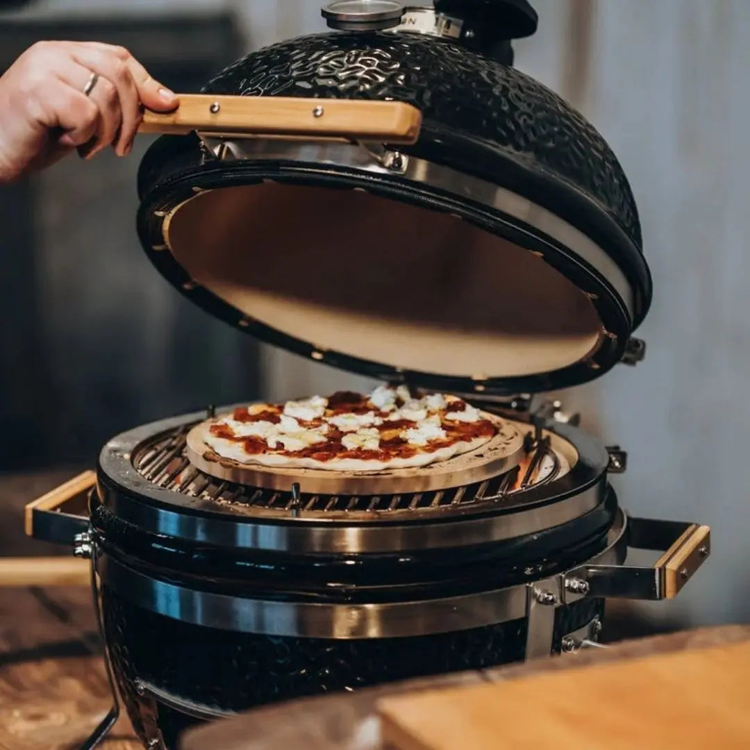 Monolith Kamado Grill Pizza Stone in ICON kamado