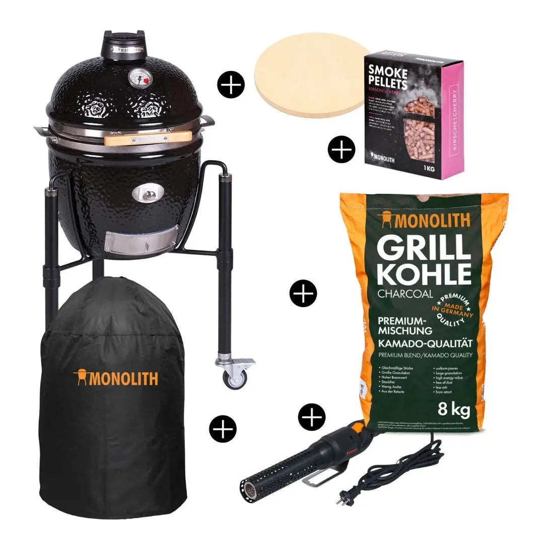 Monolith JUNIOR 2.0 Kamado BBQ Grill Starter Set