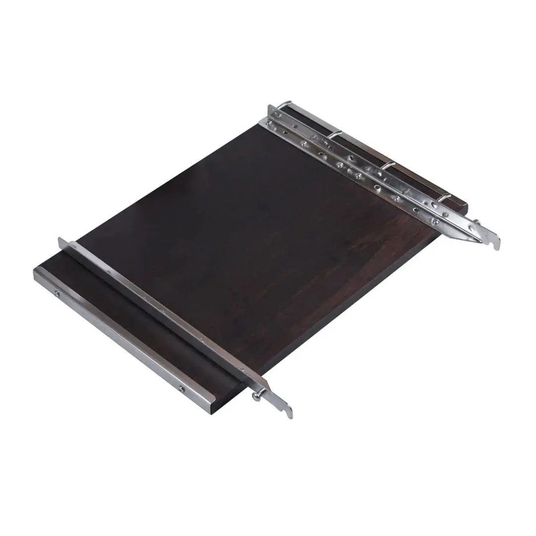 Monolith Kamado Grill 2.0 Heavy Bamboo Side Shelves on white background