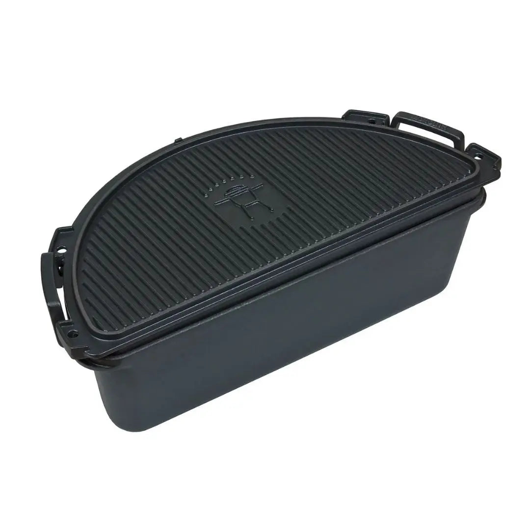 Monolith Kamado Grill SGS Cast Iron Fire Pot Set Component closeup detail