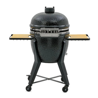 Monolith TWO 66cm Black kamado grill with cart from back