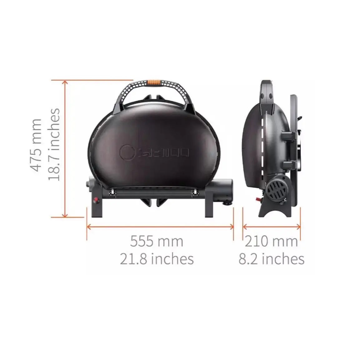 O-Grill portable gas grill bbq dimensions