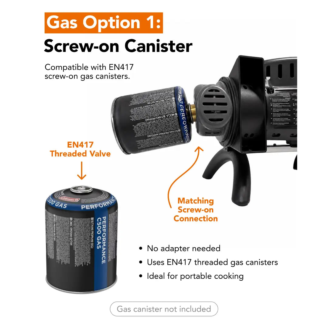 O-Grill Gas Option 1 - Screw-On Canister