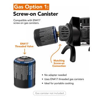 O-Grill Gas Option 1 - Screw-On Canister