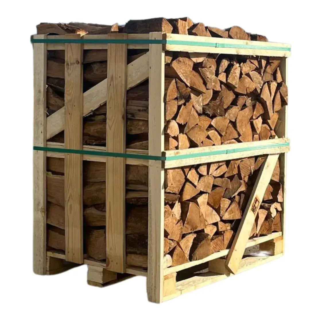Oak standard crate from an angle