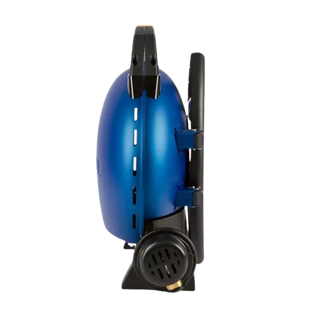 Blue O-Grill portable gas grill bbq on a white background