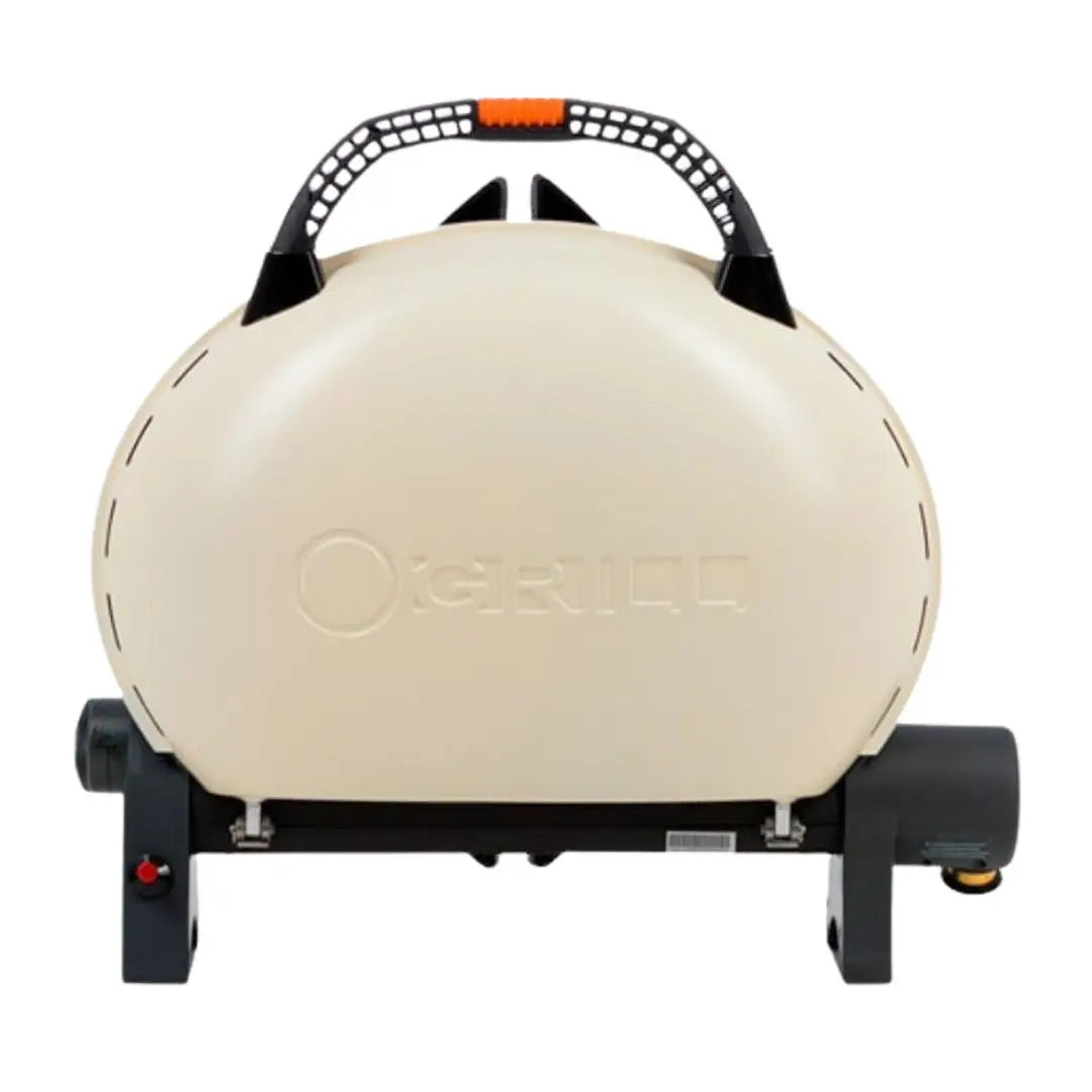 O-Grill Portable gas grill with logo branding on a white background