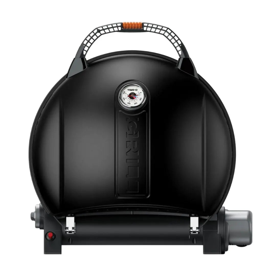 O-Grill Black portable grill bbq with visible brand logo on a white background