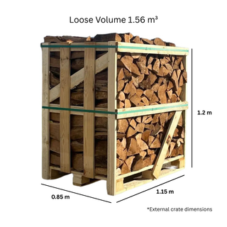 Kiln Dried Oak Firewood Crate