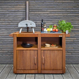 RB73 BBQuar Outdoor Kitchen Trolley with pizza oven