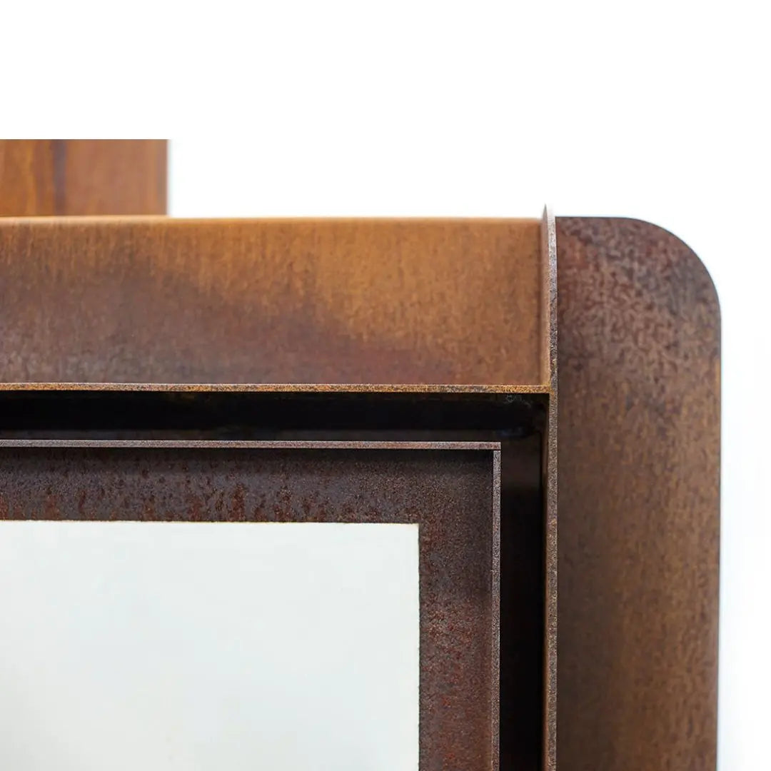 RB73 Fennek 80 Outdoor Fireplace - Large CorTen Steel Patio Heater product detail view