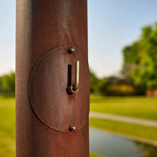 RB73 Quaruba L Outdoor Fireplace – CorTen Steel Wood Burner product detail view