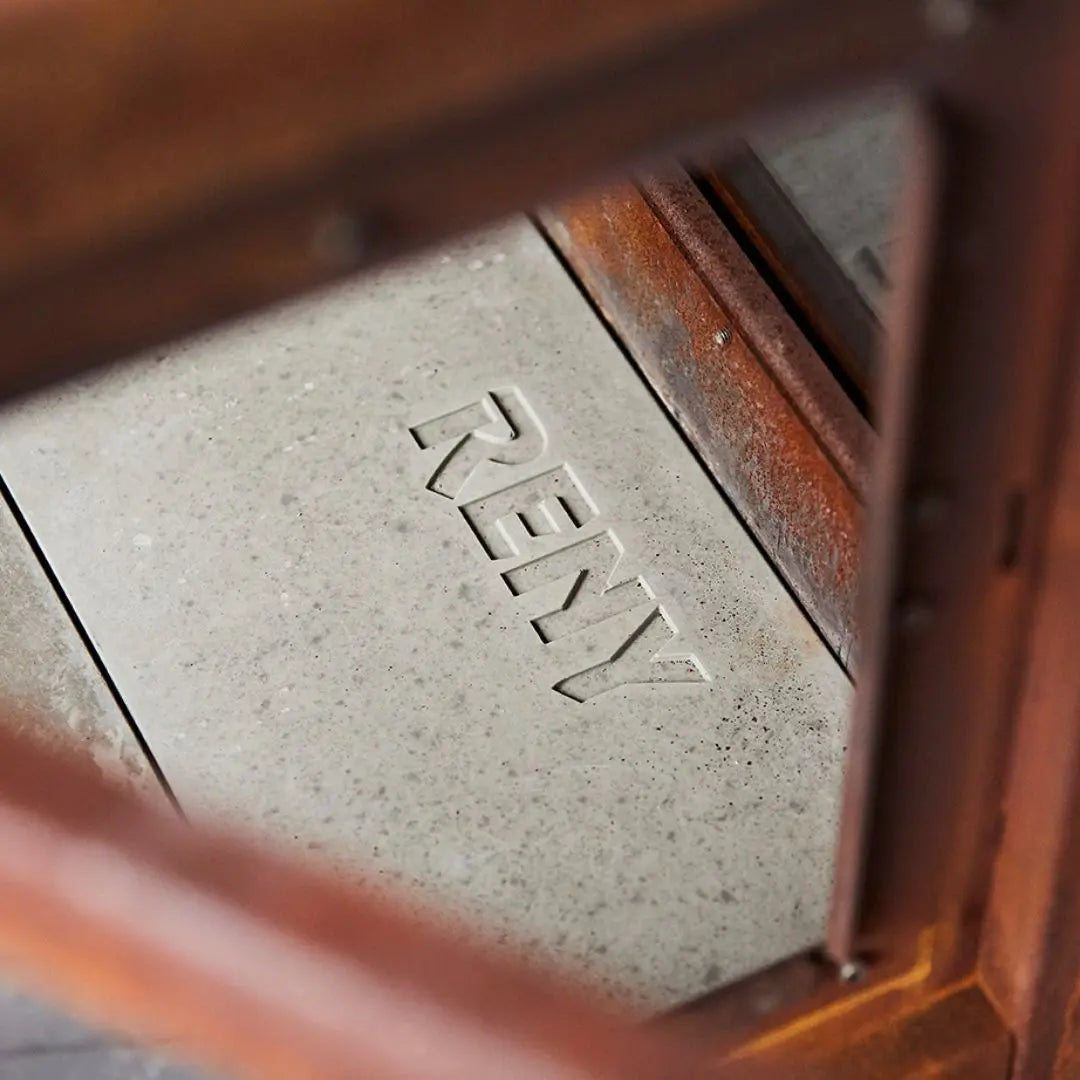 RB73 Quaruba XL Mobile Outdoor Fireplace - CorTen Steel Wood Burner product detail view