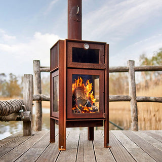 RB73 Quercus Outdoor Heater - 3 Sided Glass