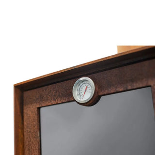 RB73 Quercus Outdoor Fireplace & Oven - CorTen Steel Wood Burner product detail view