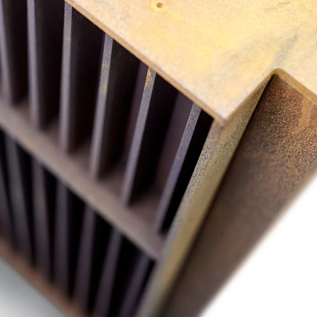 RB73 Quercus Outdoor Fireplace & Oven - CorTen Steel Wood Burner product detail view