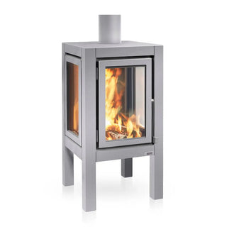 RB73 Quaruba XXL outdoor fireplace in matt steel outdoor fireplace