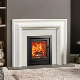 Stovax Riva2 55 Inset Wood Burning Stove - 5 kW in fireplace