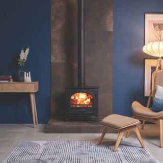 Stovax Stockton 5 Wide Single Door Multi Fuel Stove - 5 kW