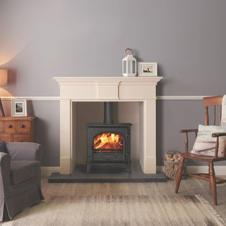 Stovax Stockton 5 Wide Single Door Multi Fuel Stove - 5 kW