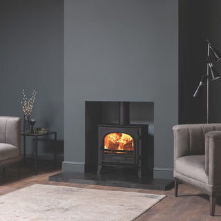 Stovax Stockton 5 Wide Single Door Multi Fuel Stove - 5 kW