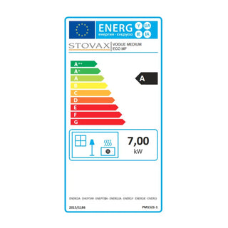 Stovax Vogue Medium Stove energy label