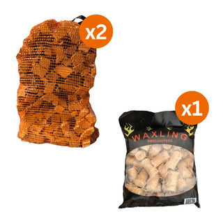 2 x Kindling Nets & 1 x Bag Waxlings