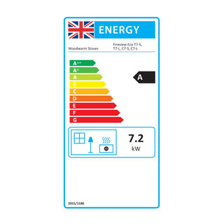 Woodwarm Fireview Eco Traditional Logstore Multi Fuel Stove - 7kW