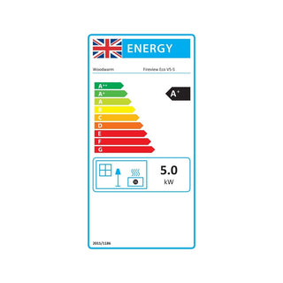 Woodwarm Fireview Eco Vintage V5-S Multi Fuel Stove - 5kW