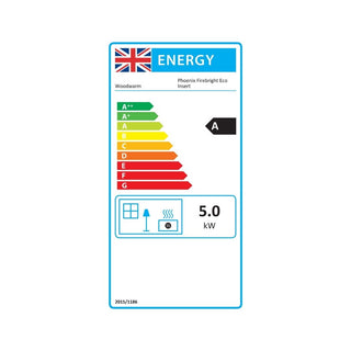 Woodwarm Phoenix Firebright Eco Insert Stove - 5kw