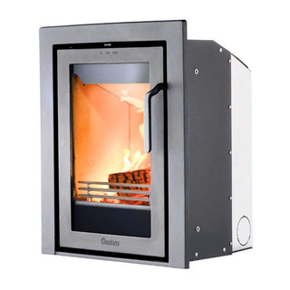 Contura i4 Modern Cassette 3 Sided Insert Stove Grey - 4kW