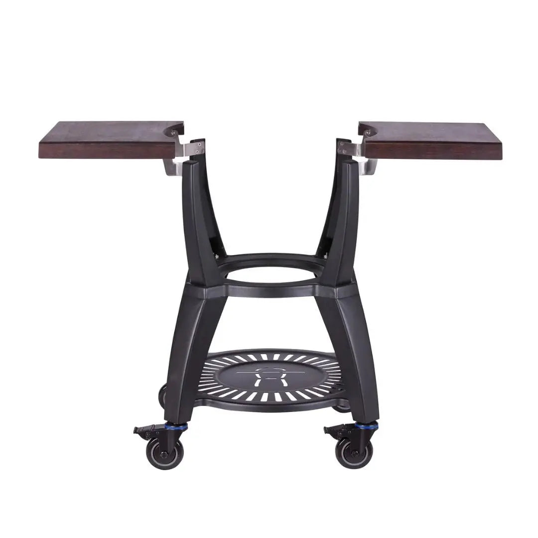 Monolith Kamado Grill Cart with Side Tables on white background