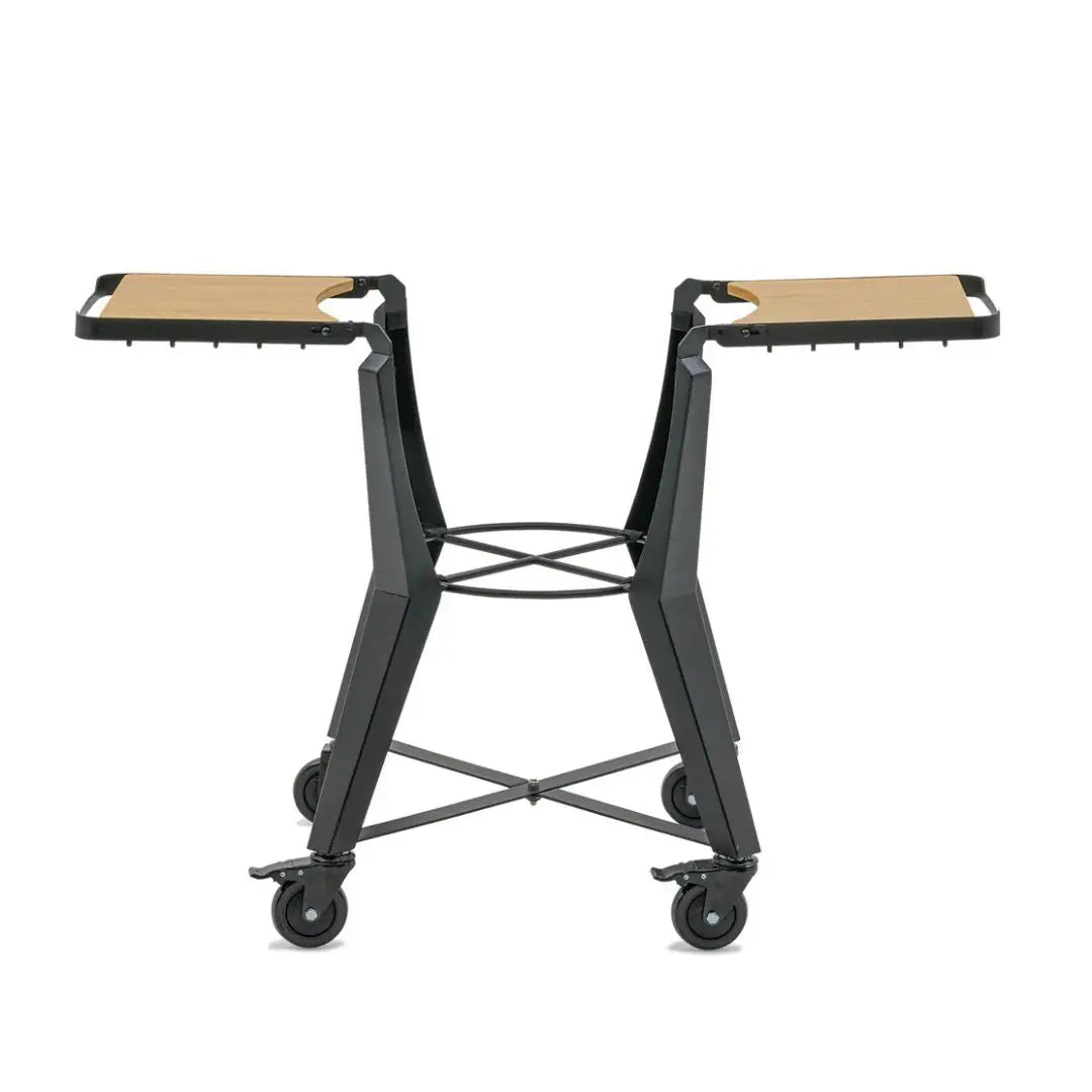 Monolith Kamado Grill Cart with Side Tables on white background