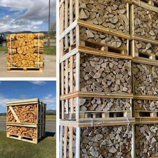 Collage of Calido stacked crates